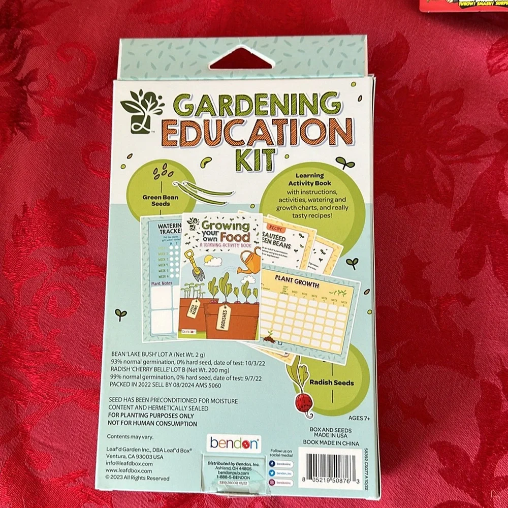 Gardening Education Kit with activity book
